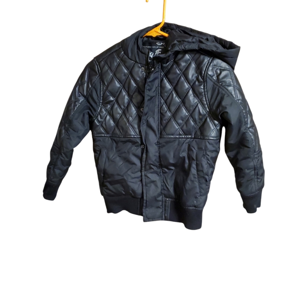 Kids Pelle Pell Black Quilted Jacket Size 8